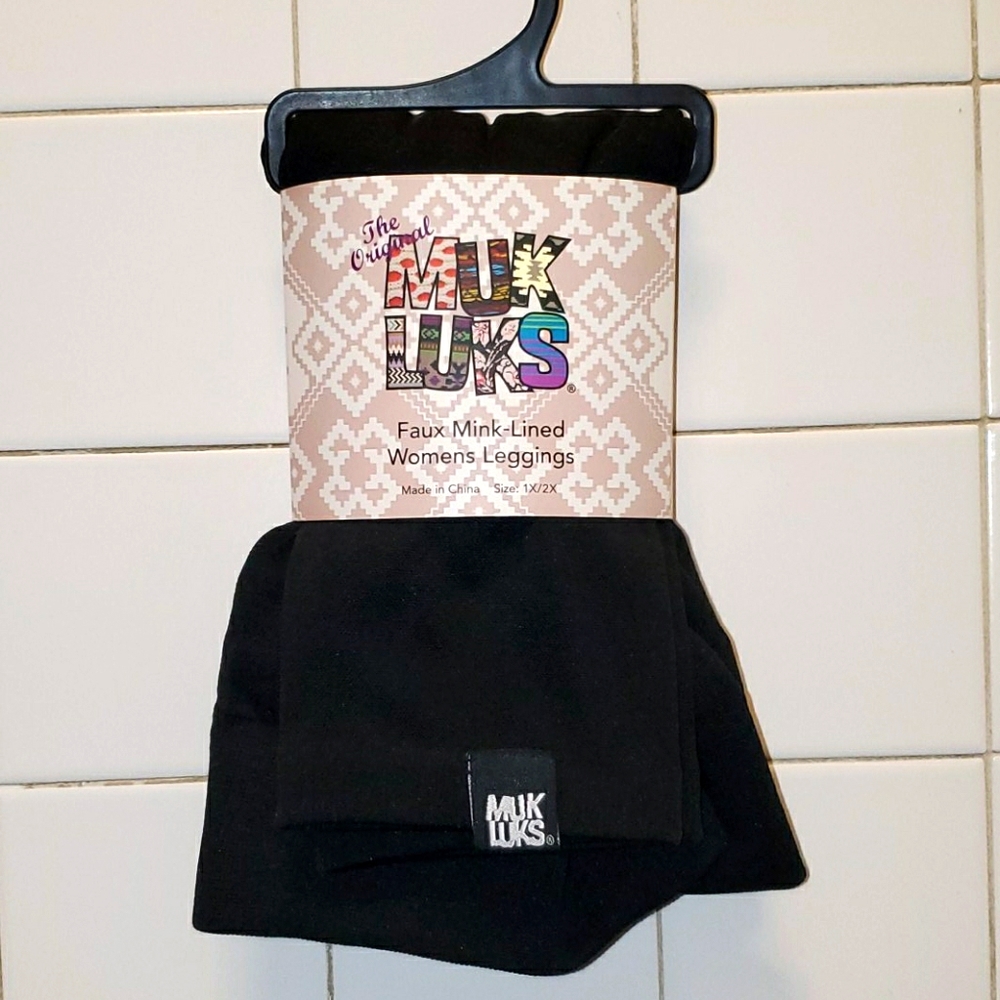 Muk luks Black Cozy Lined Leggings